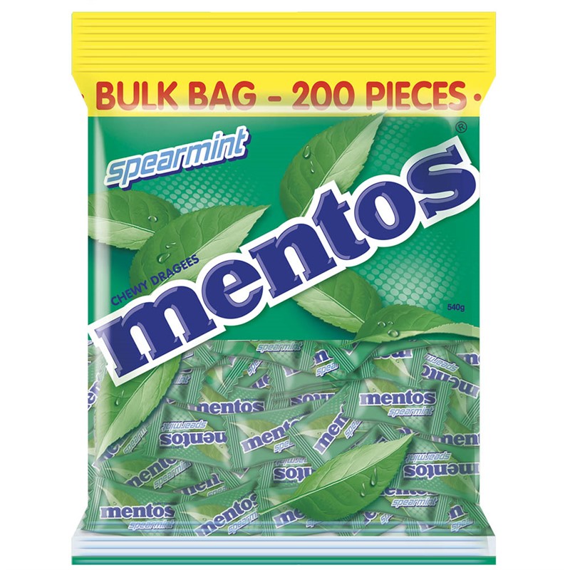 MENTOS SPEARMINT PILLOW PACK 540G