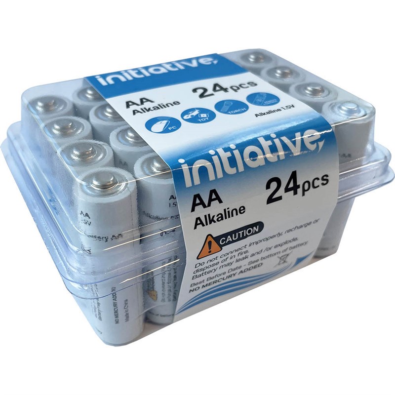 INITIATIVE ALKALINE AA BATTERY PACK 24