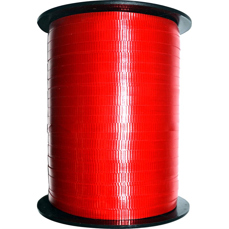 RAINBOW CURLING RIBBON 5MM X 500M RED