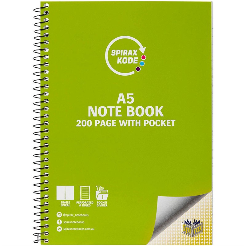 SPIRAX 963 KODE NOTEBOOK 7MM RULED SIDE OPEN 200 PAGE A5