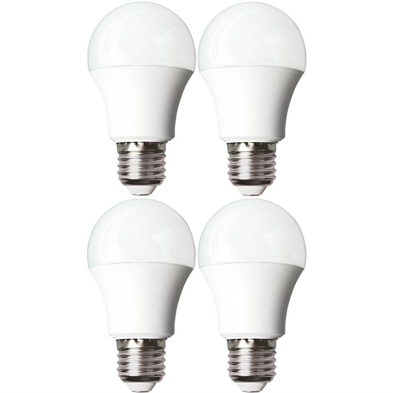 BRILLIANT E27 CLASSIC LED LIGHTBULB A60 9W WARM WHITE PACK 4