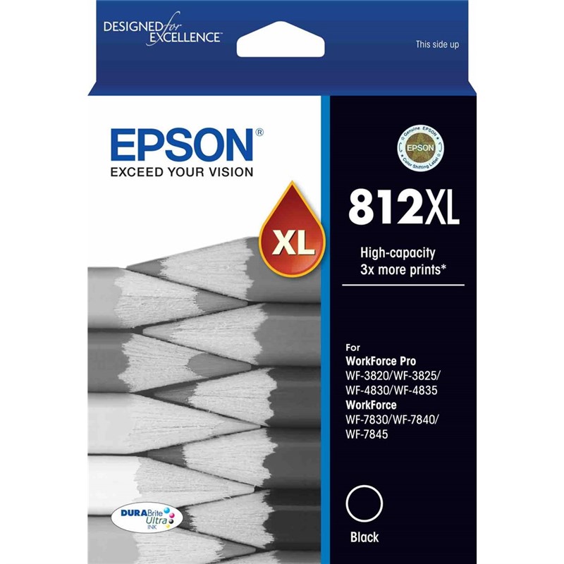 EPSON 812XL INK CARTRIDGE HIGH YIELD BLACK