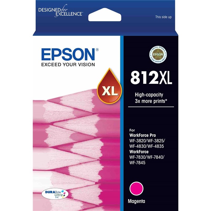 EPSON 812XL INK CARTRIDGE HIGH YIELD MAGENTA