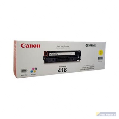 CANON CART418 TONER CARTRIDGE YELLOW