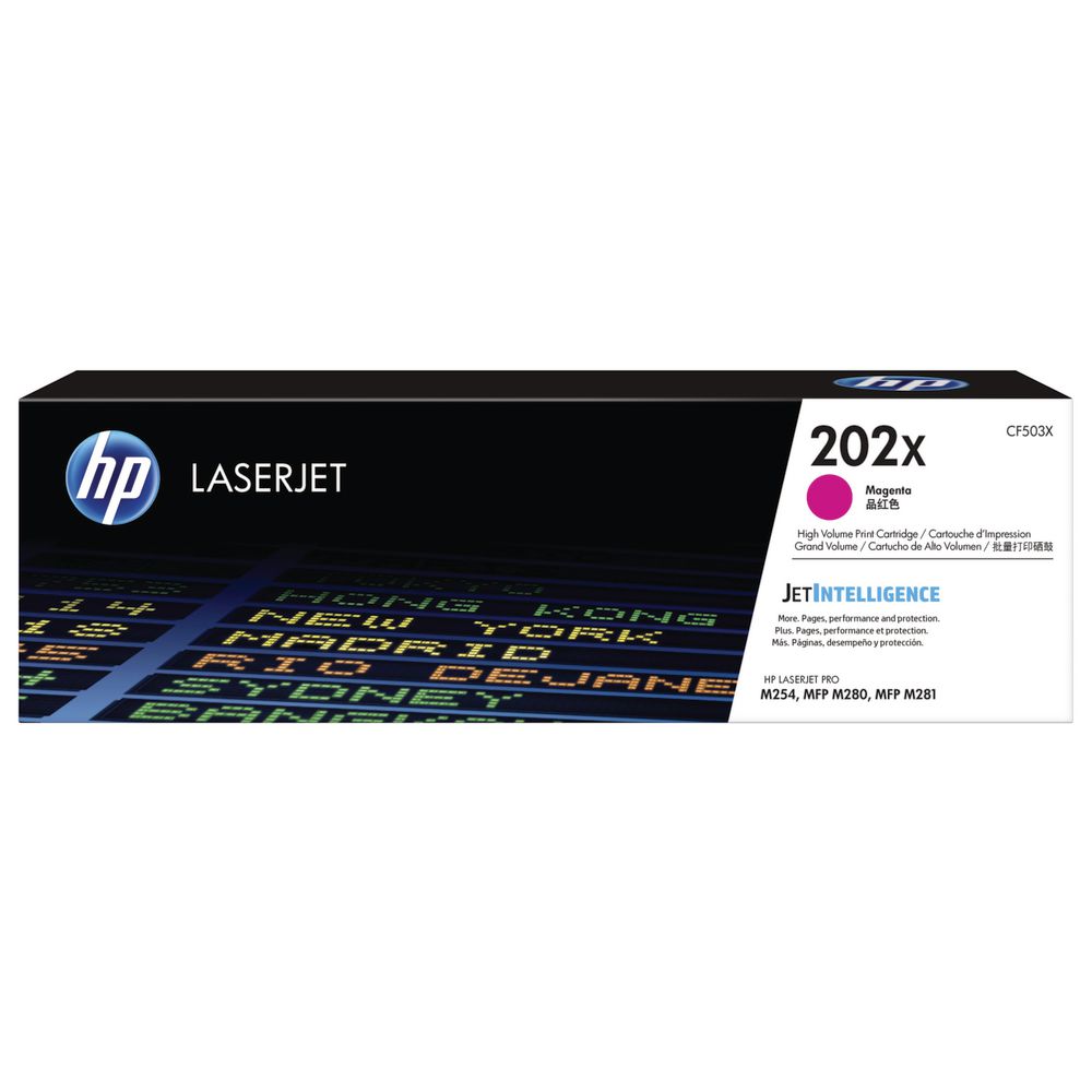 HP CF503X 202X TONER CARTRIDGE HIGH YIELD MAGENTA