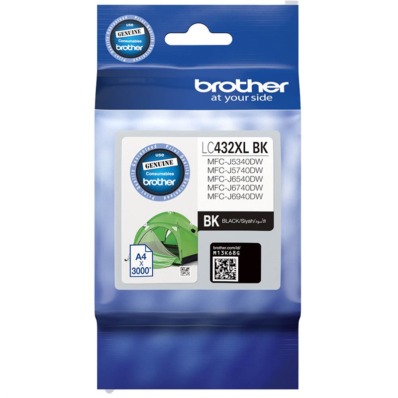 BROTHER LC432XL INK CARTRIDGE HIGH YIELD BLACK