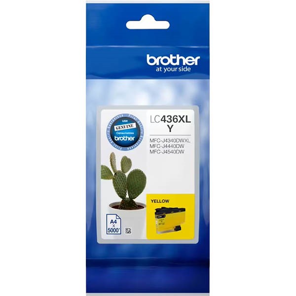 BROTHER LC436XL INVESTMENT INK CARTRIDGE HIGH YIELD YELLOW