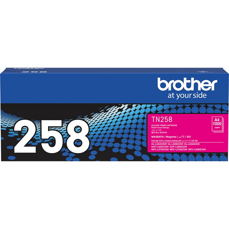 BROTHER TN258M TONER CARTRIDGE MAGENTA