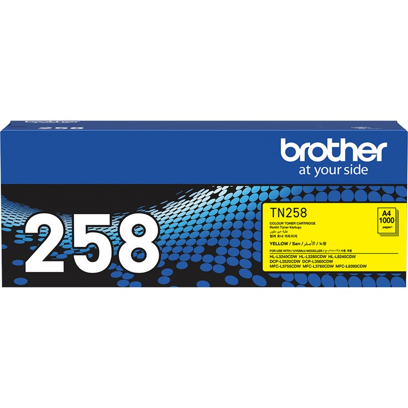 BROTHER TN258Y TONER CARTRIDGE YELLOW