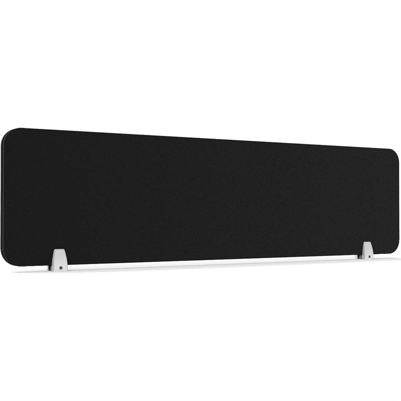 RAPIDLINE ECO PANEL DESK MOUNTED SCREEN 1490 X 384MM BLACK