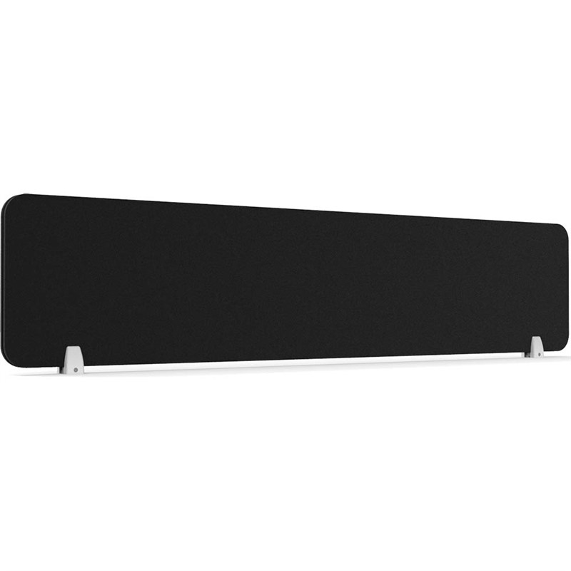 RAPIDLINE ECO PANEL DESK MOUNTED SCREEN 1790 X 384MM BLACK