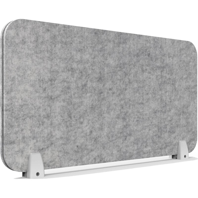 RAPIDLINE ECO PANEL DESK MOUNTED SCREEN 740 X 384MM MARBLE GREY