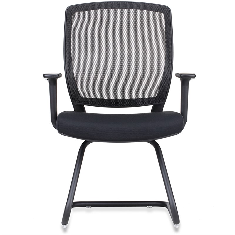 RAPIDLINE HARTLEY VISITOR CHAIR CANTILEVER MEDIUM MESH BACK ARMS BLACK
