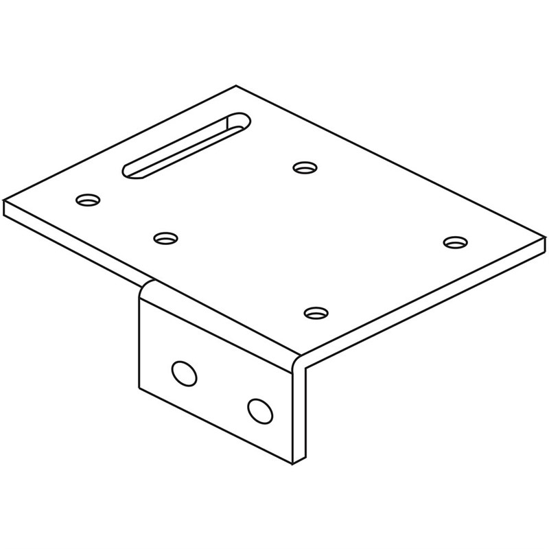 RAPIDLINE SHUSH30 SCREEN SINGLE SIDE BRACKET WHITE PACK 2