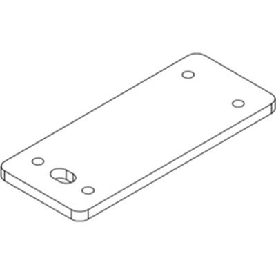 RAPIDLINE SHUSH30 SCREEN PLATE L SHAPE WHITE