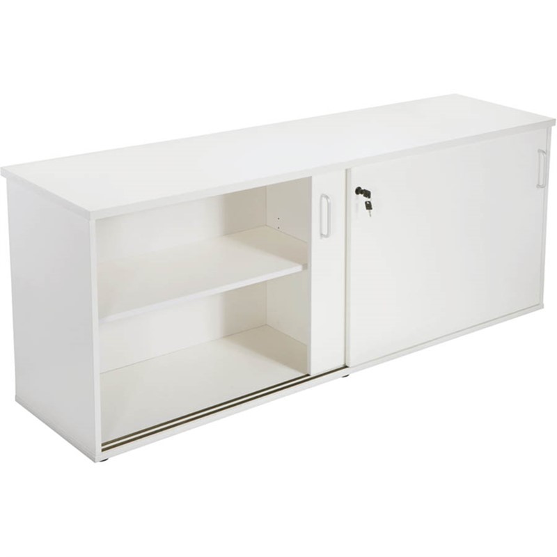 RAPID SPAN CREDENZA SLIDING DOOR LOCKABLE 1200 X 450 X 730MM WHITE