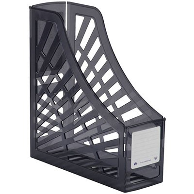 ITALPLAST MAGAZINE STAND TINTED GREY