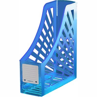 ITALPLAST MAGAZINE STAND NEON BLUE