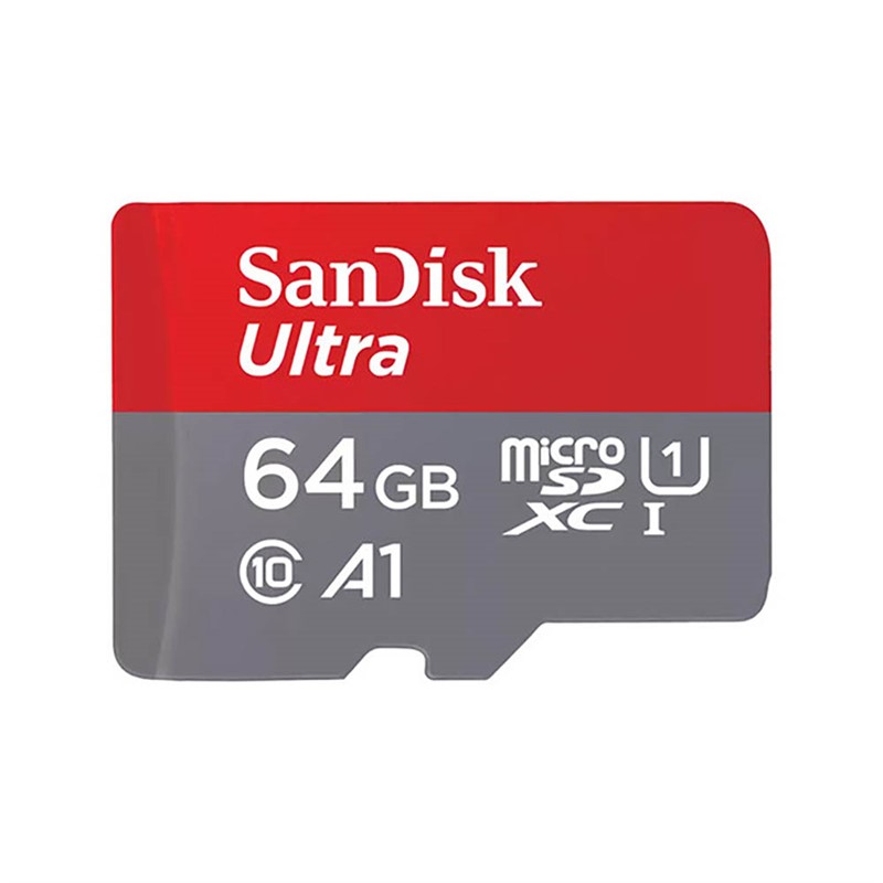 SANDISK ULTRA MICRO SD MEMORY CARD 64GB RED