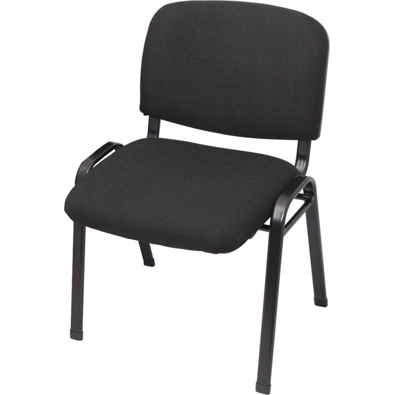 RAPIDLINE NOVA VISITORS CHAIR STACKING BLACK