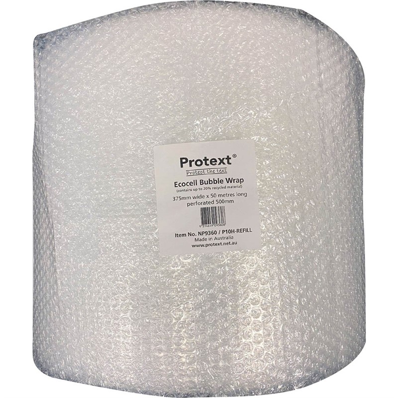 POLYCELL OFFICE BUBBLE WRAP 500MM PERFORATED 375MM X 50M CLEAR