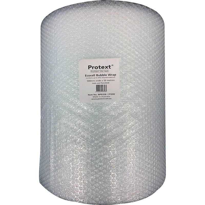 POLYCELL OFFICE BUBBLE WRAP NON PERFORATED 500MM X 50M CLEAR