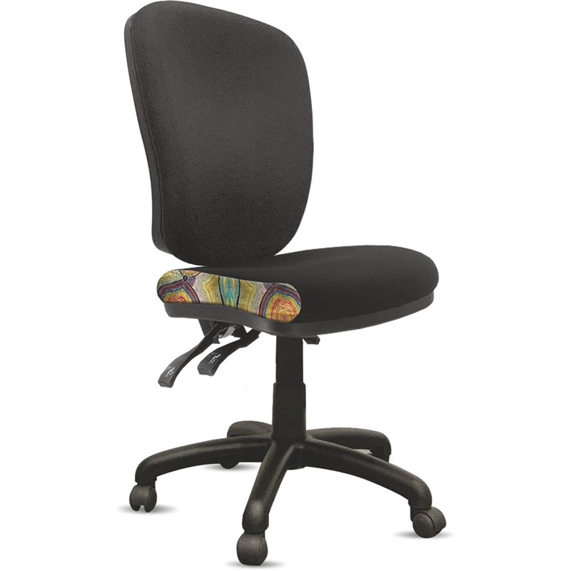 ORANGE DUST ALICE CHAIR HIGH BACK 510 X 490 X 960MM ROCK BLACK