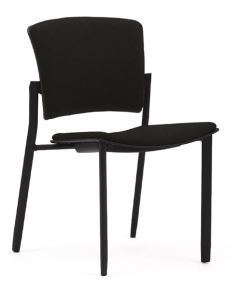 ZIPP VISITORS CHAIR NO ARMS BLACK 