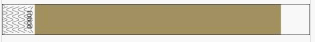 METALLIC GOLD TYVEK WRISTBANDS PK1000