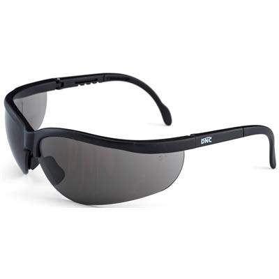 DNC SAFETY GLASSES HURRICANE  SMOKE LENS COLOUR AND COATING