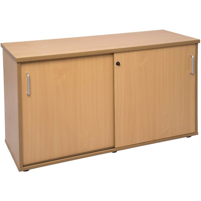 RAPID SPAN CREDENZA SLIDING DOOR LOCKABLE 1200 X 450 X 730MM BEECH