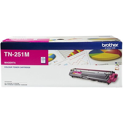 BROTHER TN251M TONER CARTRIDGE MAGENTA