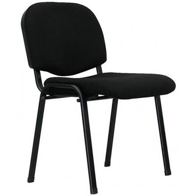 APOLLO VISITOR CHAIR MEDIUM BACK BLACK