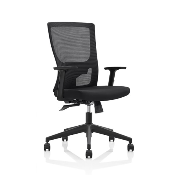 INITIATIVE PLUTO TASK CHAIR MEDIUM MESH BACK ADJUSTABLE ARMS BLACK