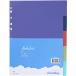 INITIATIVE DIVIDERS PP 5 TAB A4 ASSORTED COLOURS