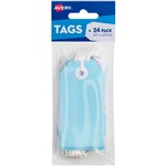 AVERY 13202 SWING TAGS WITH STRING 96 X 48MM BLUE PACK 24