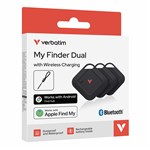 VERBATIM MY FINDER DUAL WIRELESS APPLEANDROID BLACK PACK 3