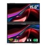 VERBATIM FHD PORTABLE DUAL MONITORS 156INCHES BLACK