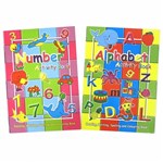 BOOK KIDS COLOURING ACTIVITY NUMBER AND ALPHABET A4 32PAGES