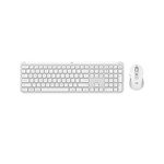 LOGITECH MK950 SIGNATURE SLIM WIRELESS KEYBOARD AND MOUSE COMBO OFF WHITE