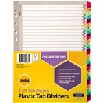 MARBIG DIVIDERS REINFORCED BOARD A4 FLUORO 131 TAB