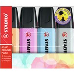 STABILO 7044 BOSS HIGHLIGHTER PASTEL ASSORTED PACK 4