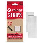 VELCRO ECO COLLECTION STICKEM STRIPS 212 X 34 INCHES WHITE PACK 24