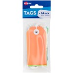 AVERY 13206 SWING TAGS WITH STRING 96 X 48MM BRIGHT ASSORTED PACK 24