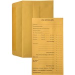CUMBERLAND ENVELOPES PRINTED PAY 85GSM 90 x 165 GOLD PACK 100