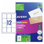 AVERY 959005 L7164 QUICK PEEL ADDRESS LABEL WITH SURE FEED LASER 12UP WHITE PACK 100