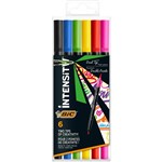 BIC INTENSITY FINELINER DUAL TIP MARKERS 10MM ASSORTED PACK 6