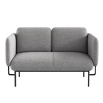 RAPIDLINE CAPRI 2 SEATER LOUNGE LIGHT GREY
