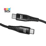 IPL TECH FAST CHARGE AND SYNC BRAIDED CABLE C TO C 12M BLACK