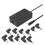 COMSOL UNIVERSAL LAPTOP CHARGER WITH 11 TIPS 65W BLACK